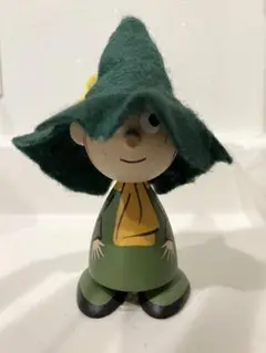 【美品】ムーミン　スナフキン　木製フィギュア
