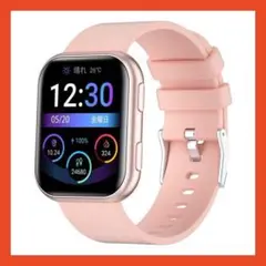 ハーレースマートウォッチ 1.75インチ ピンク 歩数計 防水 多機能