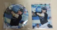 缶バッジ＆ステッカー　#61山本大斗　オンラインくじ　千葉ロッテ