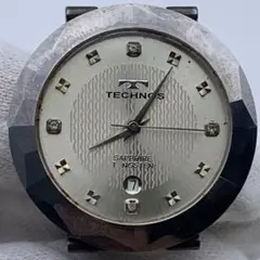 TECHNOS 手巻き時計 サファイア タングステン
