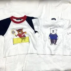 新品未使用、moujonjon、ムージョンジョン、Tシャツ、2枚セット80センチ