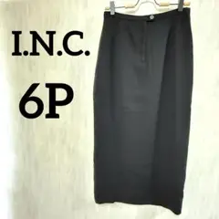 美品✨I.N.C. 【6P】ブラック タイトスカート スリット ロング