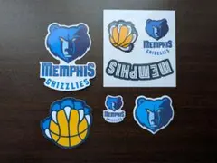 新品メンフィスグリズリーズ (Memphis Grizzlies)ステッカー7枚