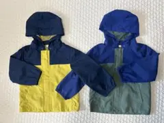 イオン ウィンドブレーカー パーカー 100 2枚セット　色違い 双子 年子