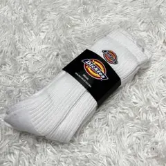 Dickies ディッキーズ リブ ワンポイント刺繍 クルーソックス 靴下