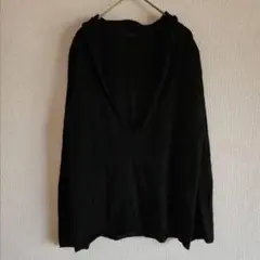 【GALERIE VE】（F）フード付きVネック薄手ポロシャツ/トップス重ね着