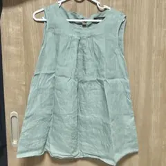 untitled リネン バックリボン　ノースリーブ　夏