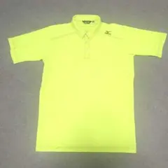 Mizuno イエロー ゴルフシャツ LL