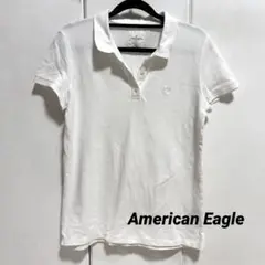American Eagle ホワイト ポロシャツ 半袖
