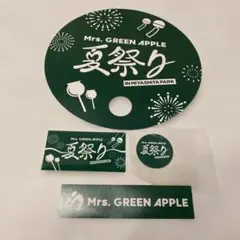 Mrs. GREEN APPLE うちわ&シール&ロゴシールセット 夏祭りミセス