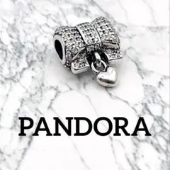 PANDORAチャーム323☆sparkling ribbonCharm