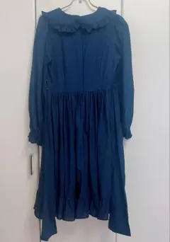 ずっと お姫様にしてくれる 特別な日常のワンピース　尾州ロリィタ　ネイビー