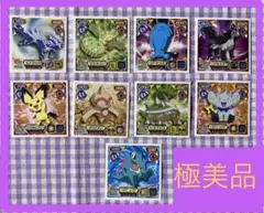 アニメ　ポケモン　❤️ 歴代ポケモン　最強シール烈伝　シール　極美品　９枚　日本製