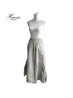 ★ Harriss ハリス　サイドデザイン　ギャザー　フレア　ロング　スカート