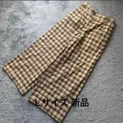HUSHUSH ハッシュアッシュ ストレッチシアバター配合チェックパンツL新品