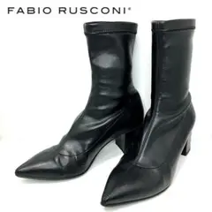 FABIO RUSCONI ファビオルスコーニ ストレッチショートブーツ ヒール