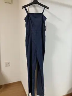 ナイスクラップ購入　未使用タグ付きデニム サロペット　バックリボン