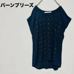 BREEZE ビジュー　フレンチスリーブ　プルオーバー カットソー