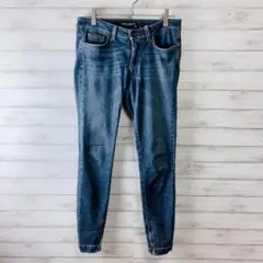 【DOLCE&GABBANA】裾ジッパー デニムパンツ ストレッチパンツ