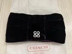 COACH コーチ クラッチバッグ パーティーバッグ ポーチ ベロア