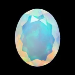 高品質◆2.31ct 天然 オパール ルース ファセット オーバル クリア