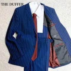 極美品✨ザダファーオブセントジョージ　ビジネススーツ　紺色　ストライプ　L　秋冬 2025年最新】The DUFFER of ST.GEORGE ビジネススーツの人気