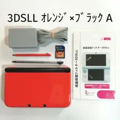 ニンテンドー3DSLL オレンジ×ブラック 本体 A