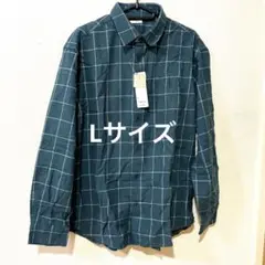 GU フランネルシャツ　58 darkgreen Lサイズ　新品未使用