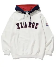 XLARGE ハーフジップスウェット