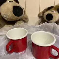 ＊ニトリ＊未使用②点セット＊ホーロー/マグ/380ml