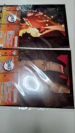 一番くじ鬼滅の刃～上弦の参～H賞ミニビジュアルポスター 2枚セット