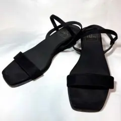 LE TALON ルタロン ストラップサンダル ウェッジソール 黒 LL
