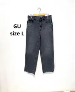 GUワイドテーパードパンツ L