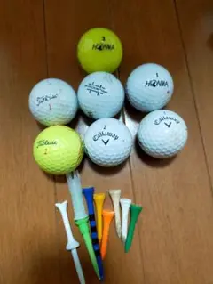 ゴルフボール　ロストボール7球 ロングティー　ショートティー