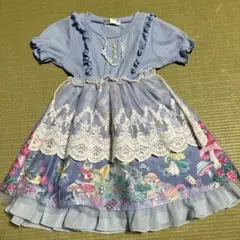 【良品】　不思議の国のアリス　ワンピース　100cm