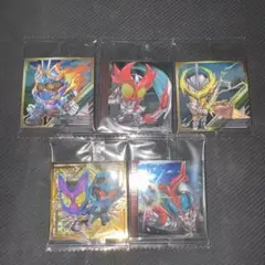 仮面ライダーシールウエハース　シークレットガヴ＆ガッチャード含む5種