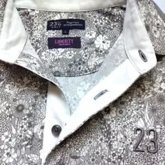 ✨極上美品　23区GOLF　ポロシャツ 　Liberty　花柄　 ロゴ刺繍　L