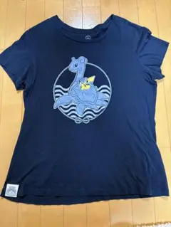 Tシャツ　ピカチュウ&ラプラス　ブラック　ＸＬサイズ　T-Shirt