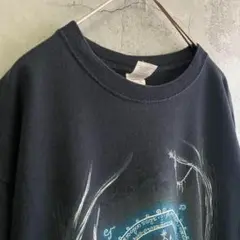 ギルダン 魔法使い アメリカ輸入 プリント Tシャツ 半袖 黒色 アート