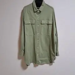 Healthy Denim オリーブグリーン 長袖シャツ