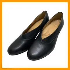 【美品】　イング　(23.5) 　パンプス　アーモンドトゥ　レザー　本革