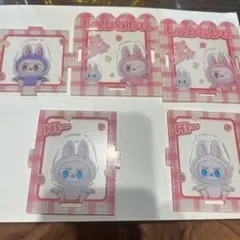 Labubu ウサギキャラクター アクリルペンたて