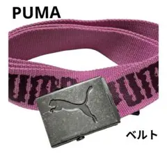PUMA　プーマ キャンバス　ベルト ピンク　ガチャベルト