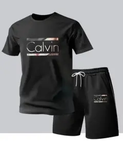 【✨Calvinロゴ　セットアップ✨】 半袖&パンツ　ルームウェア　パジャマ