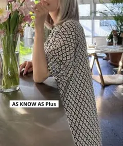 【未使用】AS KNOW AS PLUS コクーンワンピース