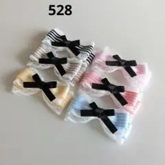 528 ワンちゃん用バレッタ　ストライプレース