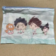 ハイキュー×サンリオ NUNOPOでらっくす 及川徹 岩泉一 ポーチ ガチャ