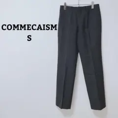 コムサイズム　テーパードパンツ　オフィカジ　シンプル　ポケット　薄手　毛混　S