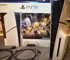 PS5 slim ディスクドライブ搭載 原神 ギフトパック　美品