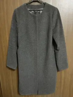 アンタイトル カシミヤ混 ウールミドル丈コート アウター